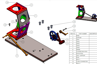 do 3d assembly model 3d furniture model cad design 3d mechanical part solid work