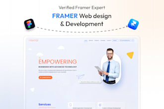 design and develop framer website, framer landing page, figma to framer