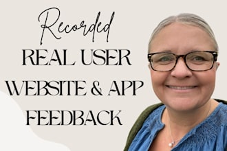 record a review of your website or app user experience and share suggestions