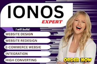 design, redesign or develop a professional ionos ecommerce webshop godaddy