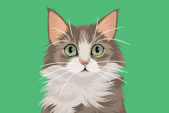 draw any pet or animal portrait