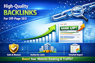 build manual SEO backlinks to increase website traffic