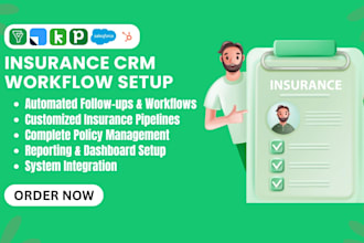 insurance crm workflow zoho bigin salesforce hubspot pipedrive keap leadsquare