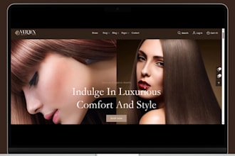 design hair extension shopify store hair website hair care store