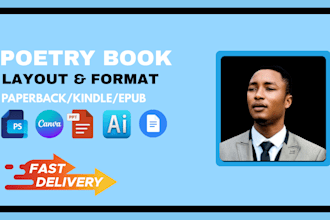 design and format poetry book poetry book cover, poetry illustration, amazon kdp