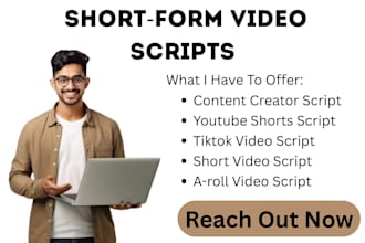 write engaging a roll only short form video scripts for creators seeking filming