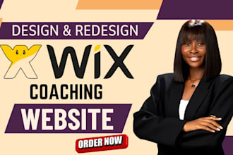 business coach website, life coaching website, wix website design, wix