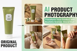create branded ai product photos and ai photoshoot