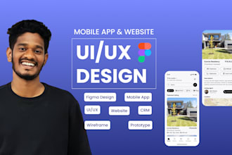 create professional website and mobile app UI UX with prototype