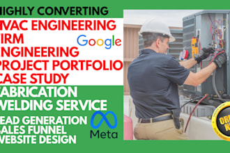 generate hvac engineering firm engineering project portfolio leads and a website