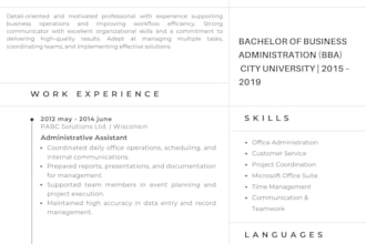 design and format your resume and documents or produce creative writing for you