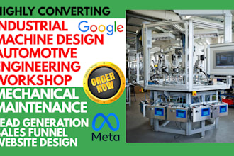generate industrial machine design automotive engineering work leads and website
