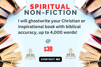 ghostwrite your christian book with biblical accuracy