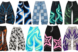 create custom pants and shirts design for your clothing brand