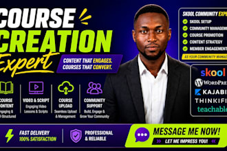online course content creation, udemy course videos, lesson plan, course website