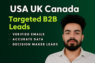 provide targeted b2b leads for USA, UK, canada