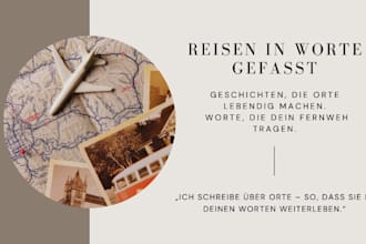 write emotional, honest travel content and storytelling