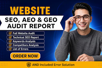 do an advanced SEO audit with aeo and GEO visibility checks
