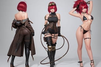 realistic 3d character, creatures for you