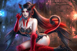 draw all humanoid characters oc fan art fantasy game