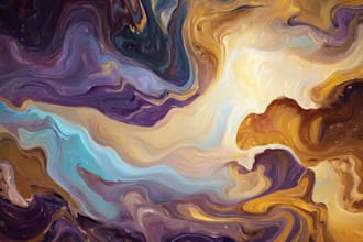 create digital oil abstract art