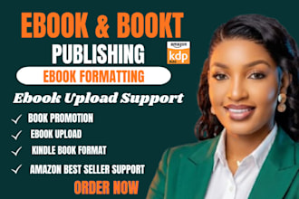 do kdp ebook formatting, amazon book publishing support with ebook promotion