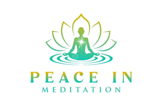 create graceful and fantastic meditation logo design
