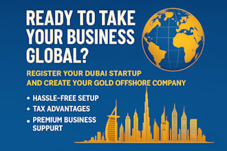register your dubai startup and set up business gold offshore company