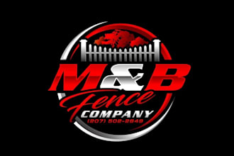 create attractive and imagination fence logo design