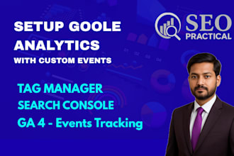 setup google analytics or ga4 tracking with custom events