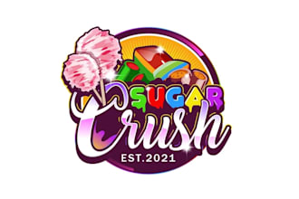 create high quality and beautiful candy logo design