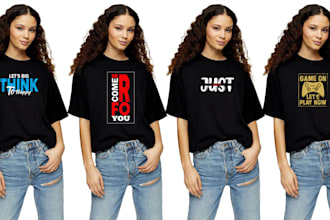 do custom simple trendy typography t shirt design