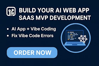 build your ai web app or saas mvp with vibe coding, fix vibe code errors