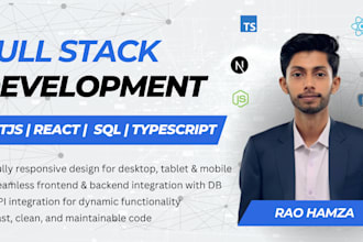 build responsive full stack web apps with next js and react js