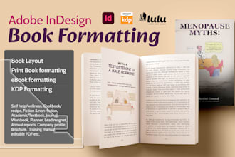 be indesign expert for your book formatting and typesetting