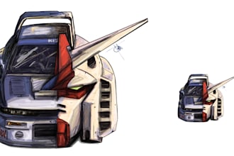 draw custom fan based art