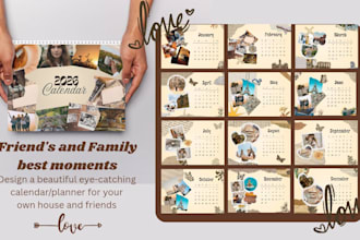 design custom planner and calendar design to organize your life