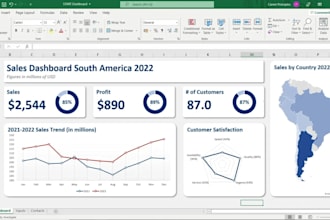 make professional excel dashboards and interactive reports