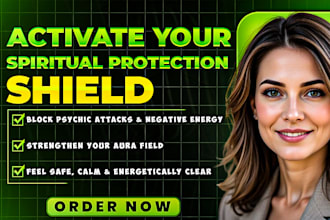 activate a powerful spiritual protection shield to block negative energy