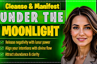 perform a moonlight energy cleanse and manifestation ritual