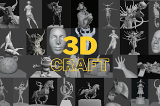 sculpt custom 3d model ready for 3d printing