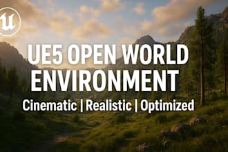 build unreal engine 5 open world environment and terrain