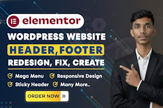 quickly fix wordpress header, menu or footer issues