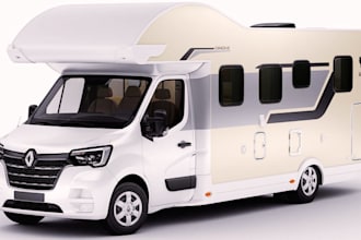do 3d motorhome design, camper, caravan, rv, van, food truck design