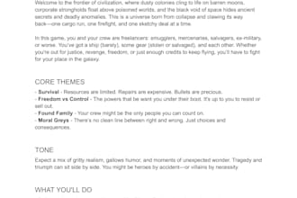 write custom lore, characters and environments for your games and stories