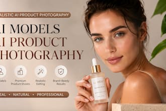 ai product photography with realistic ai models, ai image editing