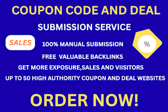 submit coupon discount voucher promo code manually to uk usa canada deal website