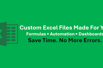 create custom excel files with smart formulas, filters and automation