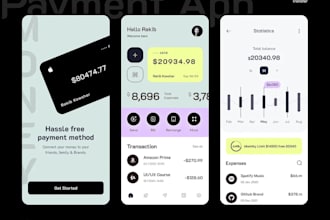 develop online payment app, money transfer app, wallet app, mobile banking app
