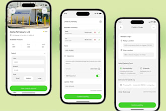 develop realtime gasoline delivery app, ai fuel delivery app ai fuel order app